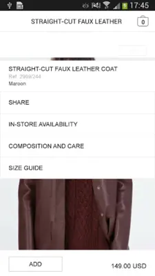 Zara android App screenshot 2